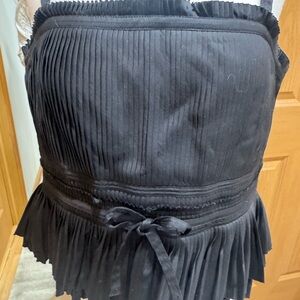 White House Black Market Black Strapless Top